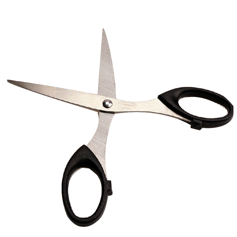 STANLEY史丹利五金工具不锈钢剪刀剪纸刀实业小剪刀94-382-23
