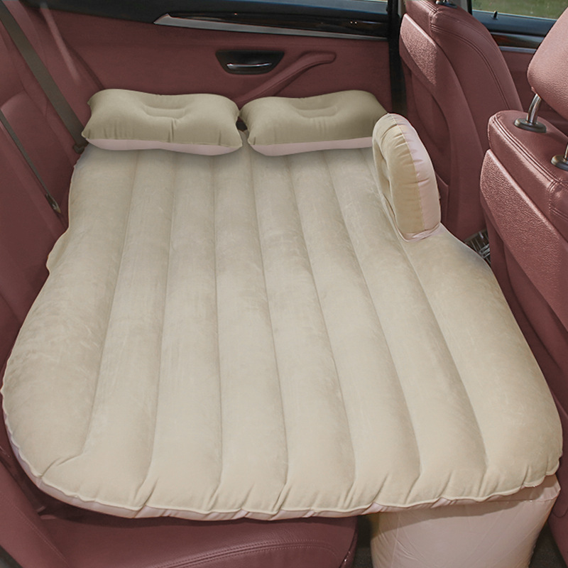 Interior Supplies Folding Car Air Bed PVC Flocking Car Air Mattress SUV Car Travel Air Bed