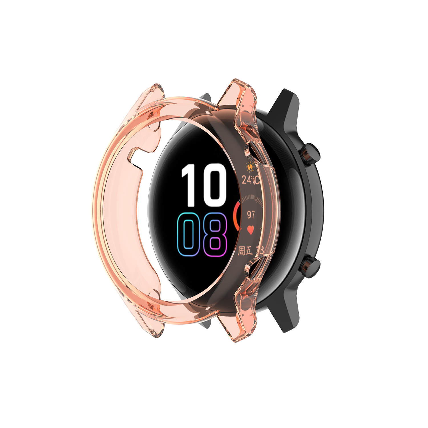 This 42mm/46mm hollowed-out semi-enclosed TPU case is suitable for the honor magic watch2 case undefined