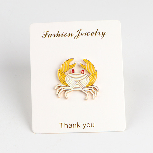 Small crab brooch, Wang Junkai's same design, corsage jewelry pin, cute Japanese badge, female ins personality