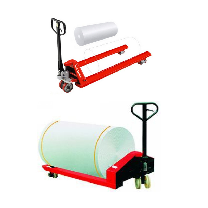 纸卷筒搬运车 手动液压 电动卷筒运输车 电缆线盘头液压搬运叉车