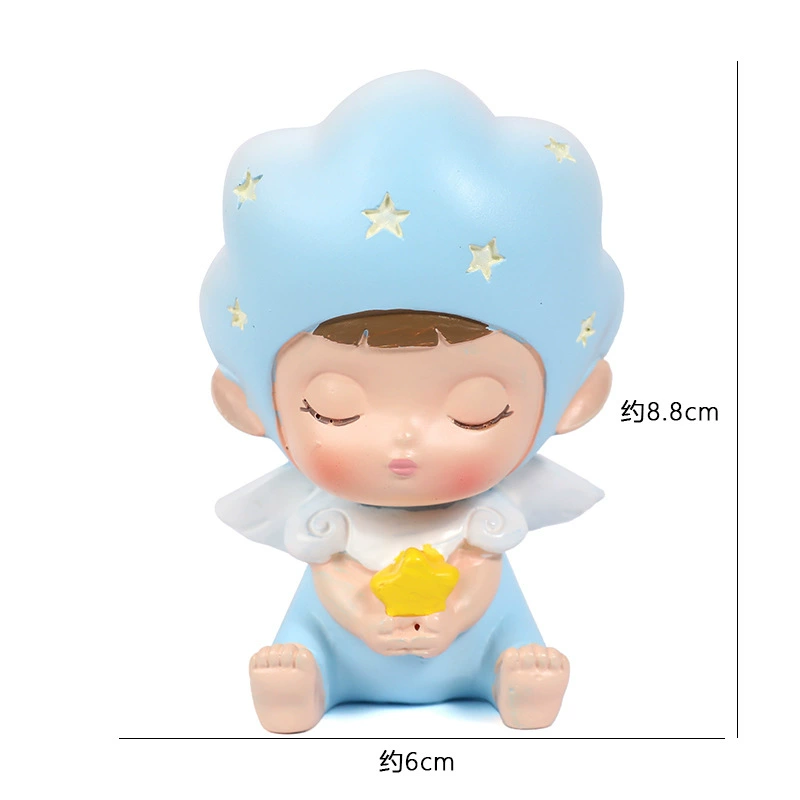 Cake decoration cartoon antlers unicorn baby cute elves excavator baby wild birthday cake ornament