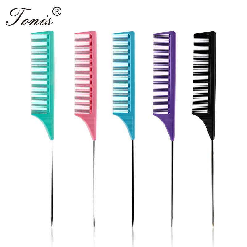 goods in stock wholesale Hairdressing Pointed tail comb modelling Haircut Comb marry Flaxen Hair partition Needle