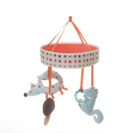 环宇新生婴儿床吊饰摇篮床动物卡通挂件小推车圆环安抚玩具