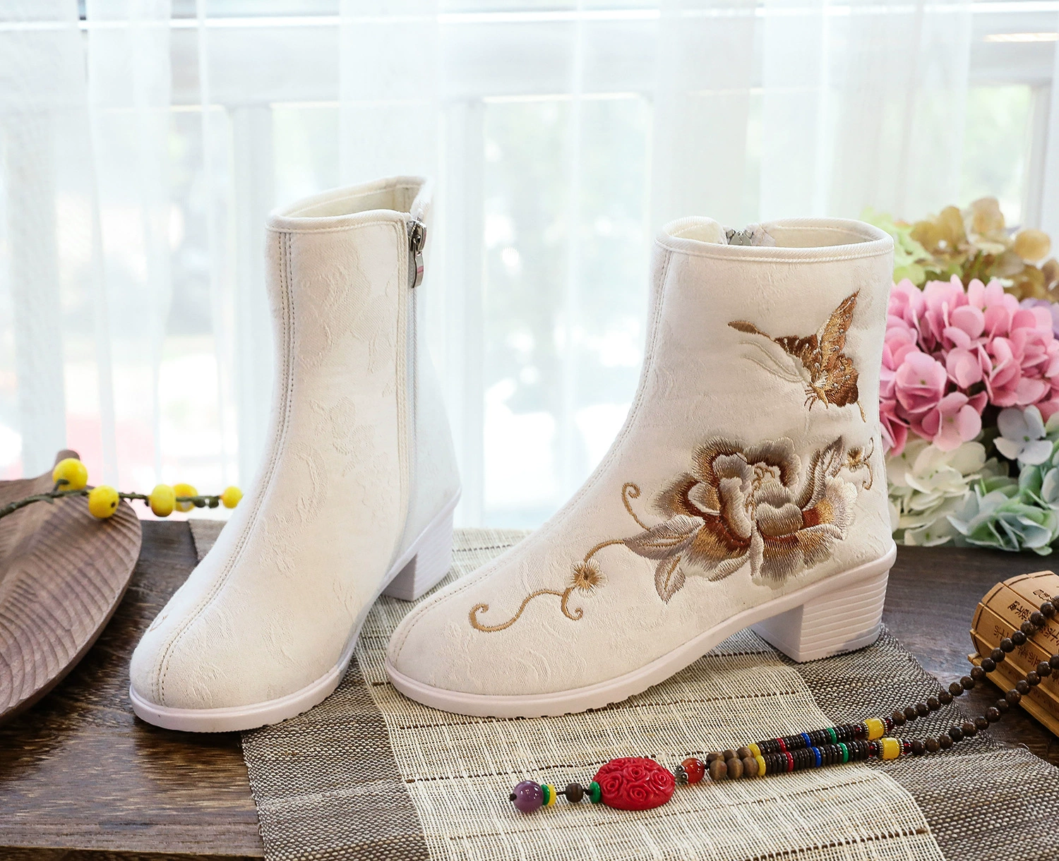 Ethnic boots, Hanfu, 2021 collection, autumn, Chinese style, ethnic style