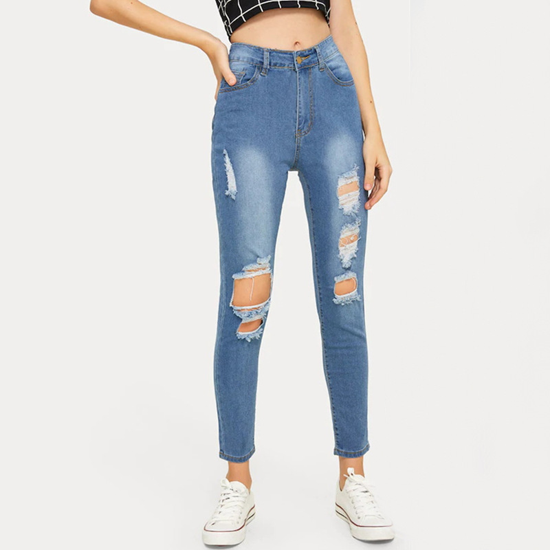 fashion ripped jeans NSCX17767