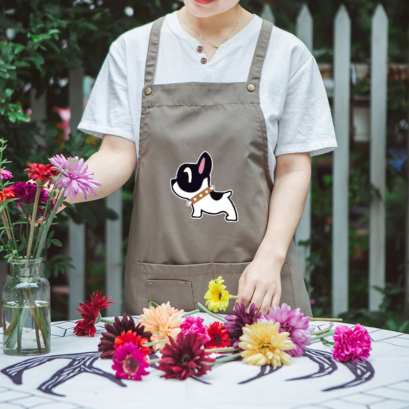 Delantal imprimible logotipo impresión manicura leche té Tienda ropa de trabajo mujer hombre hogar cocina antiincrustante cintura