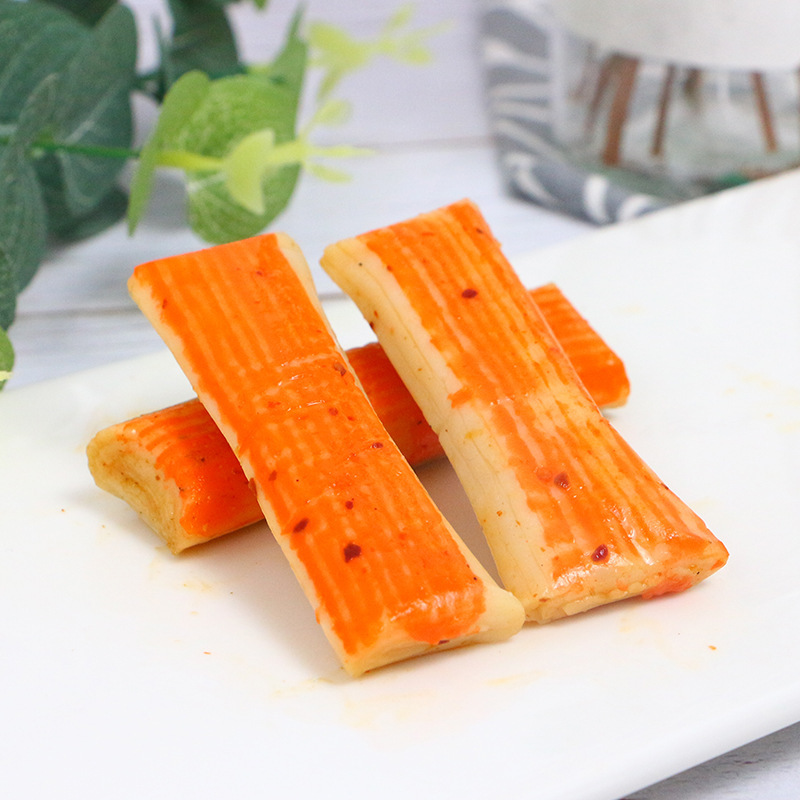 Boxiang Crab Man crab sticks 280g box crab sticks ready to eat hand-shred crab sticks seafood snacks sushi internet celebrity snacks