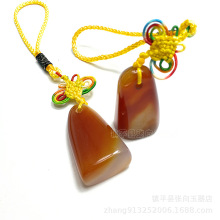 巴西红玛瑙玉石印章批发 玉石随形印章石玉器礼品饰品加工