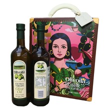 厂家批发两瓶礼盒装750ml*2瓶金龙鱼 欧丽薇兰特级初榨橄榄油