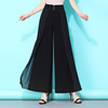 现货时尚2020夏季OL气质韩版高腰阔腿裙裤纯色大码休闲裤代理加盟|ms