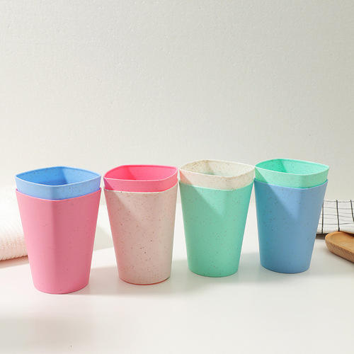 Diamond Cup Geometric Cup Toothbrush Cup Creative Mouthwash Cup Plastic Cup Washing Cup Wholesale