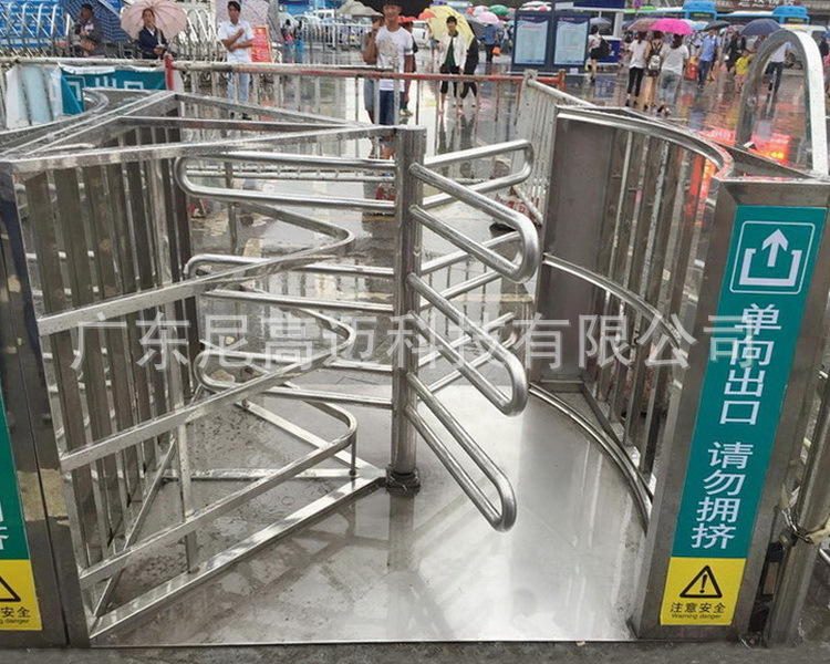 高铁站单向道匝门 旅客出站单向门 移动式单向半高闸 加厚管转闸