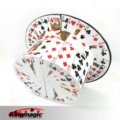 G0166 牌变魔术帽 kingmagic 舞台表演魔术道具 节日年会晚会演出|ms