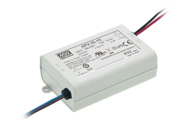 明纬防水LED电源APV-35-5 35W 5V5A