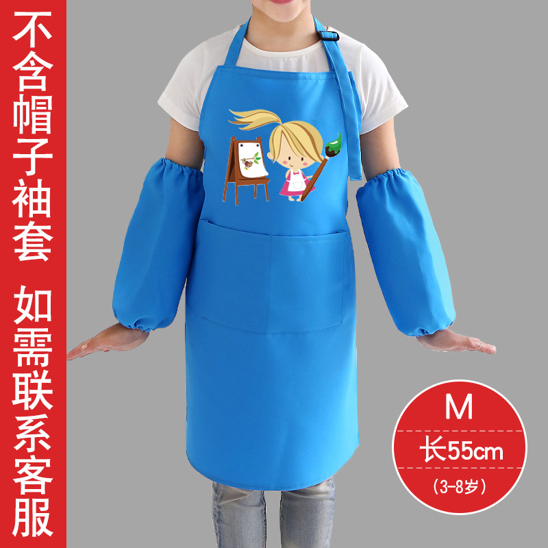 Delantal para niños ropa de pintura de logotipo personalizado niños personalizados anti-incrustante jardín de infantes pintura de arte delantal Impresión de impresión imagen