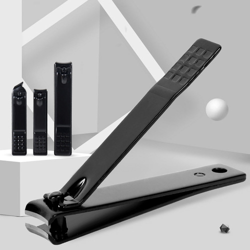 Black lacquer manicure scissors set large size nail scissors slanted nail scissors accessories manicure tools factory direct sales wholesale 