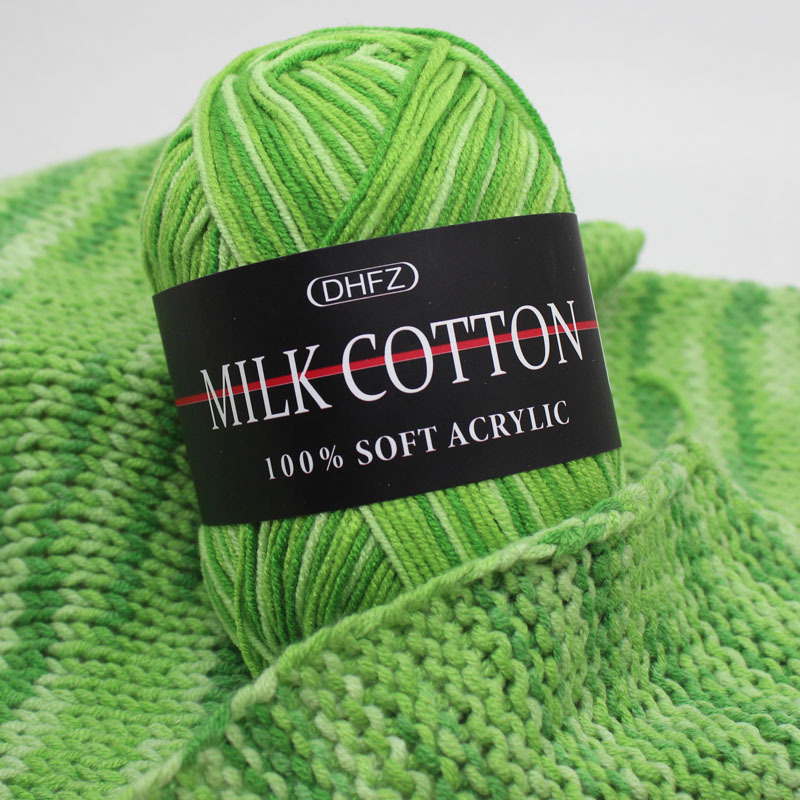 Color 3-strand milk cotton color segment...