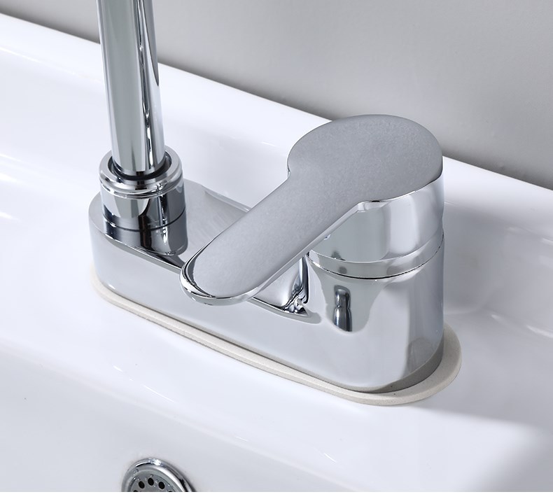 Brass washbasin, double-hole column basin, rotating faucet, bathroom for washing face and hair, cold and hot double-hole washbasin faucet undefined