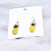 Cute earrings, fruit ear clips, Japanese and Korean