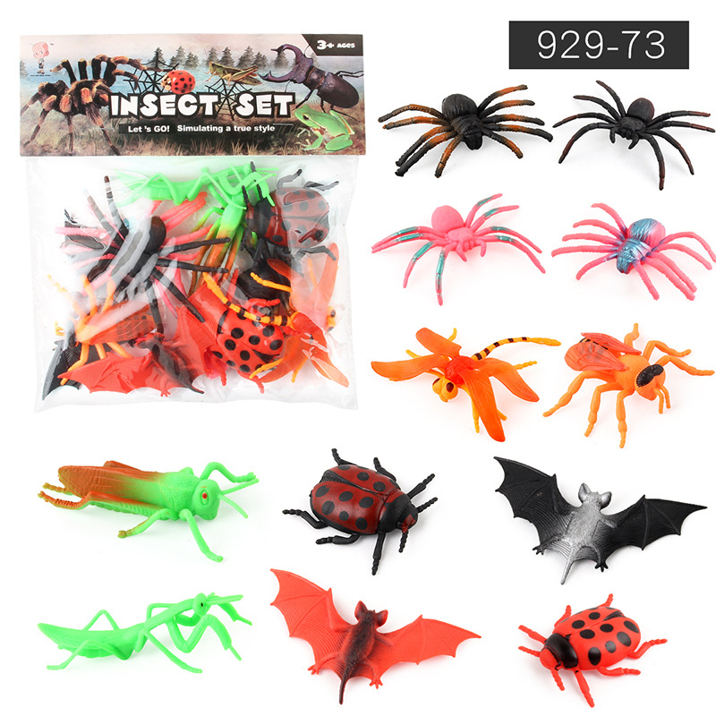 Transfronterizo nuevo BB llamado insecto Araña Rana modelo de reptil mesa de arena escena Ciencia y Educación cognitiva modelo animal