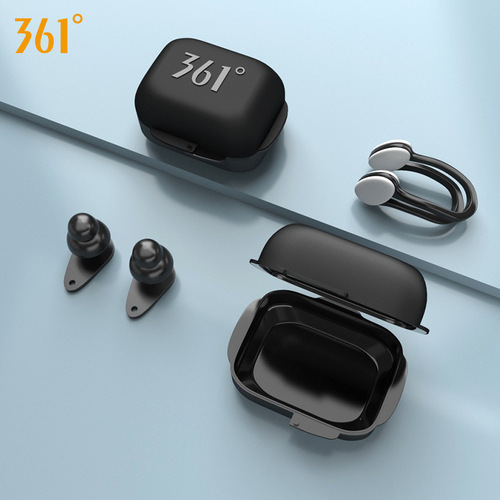 361 swimming silicone nose clip earplugs for adults, soft waterproof, anti-choking earplugs, professional swimming equipment