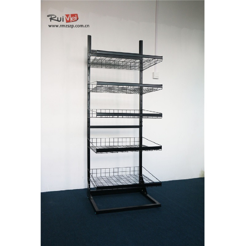 加工定制立式可拆装挂网架挂篮展示架 食品展示架 零食陈列架货架