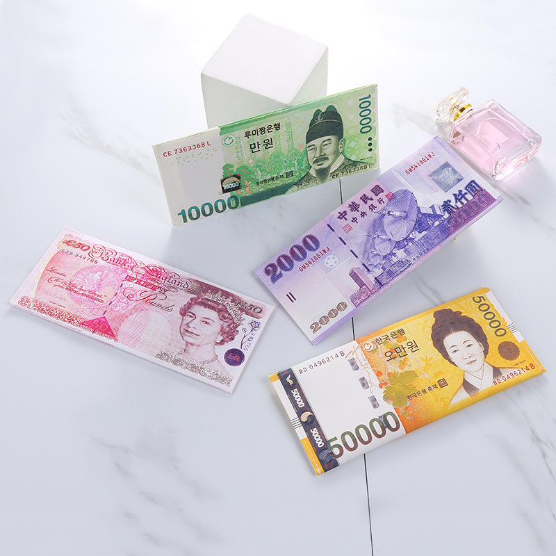 新款帆布钱包男各国印花创意长款零钱包女式钱包美金欧元钱夹定制|ru