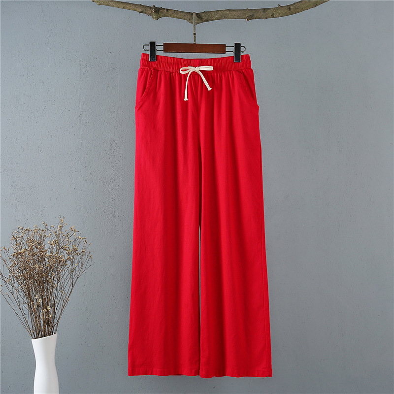 Pentalon été en Coton et lin - Ref 3434476 Image 18