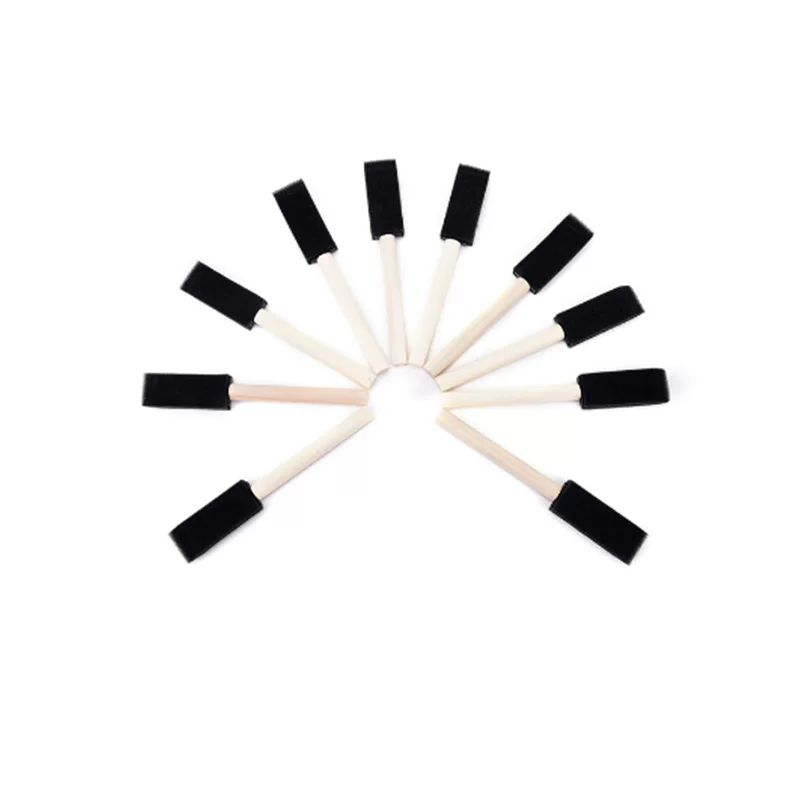 1 -inch sponge brush sponge shovel shading brush for wholesale origin site supply wood handle sponge art painting brush to wholesale