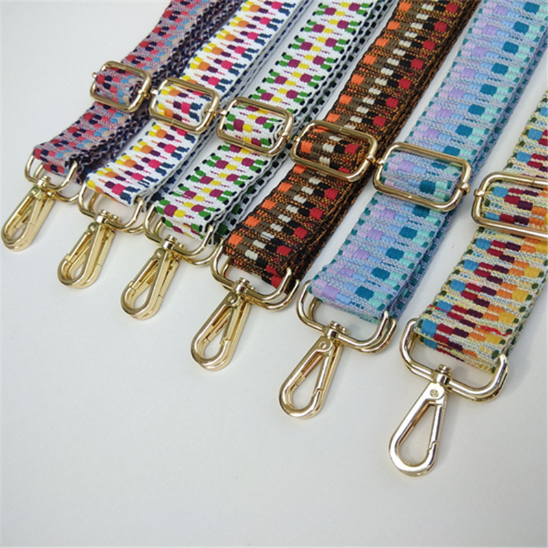 82g Weight Sling Strap Type New Color Woven Wide Shoulder Strap Bags Accessory Bag Strap Crossbody Bag Long Strap Strap Burden Relief Foreign Trade Shoulder Strap