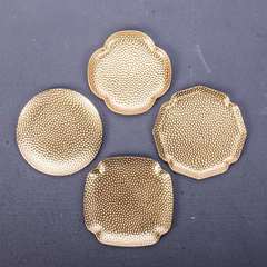 Wholesale copper coasters, retro teacup insulation pads, creative coasters, cups and saucers, Japanese Kung Fu tea sets, tea ceremony spare parts