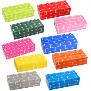 Rectangular simulated paper brick kindergarten area corner building paper brick building block construction area corner game environment layout material