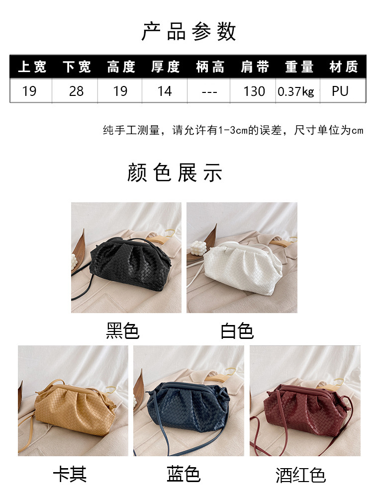 Neue Trendige Mode Koreanische Wolke Kleine Tasche display picture 28