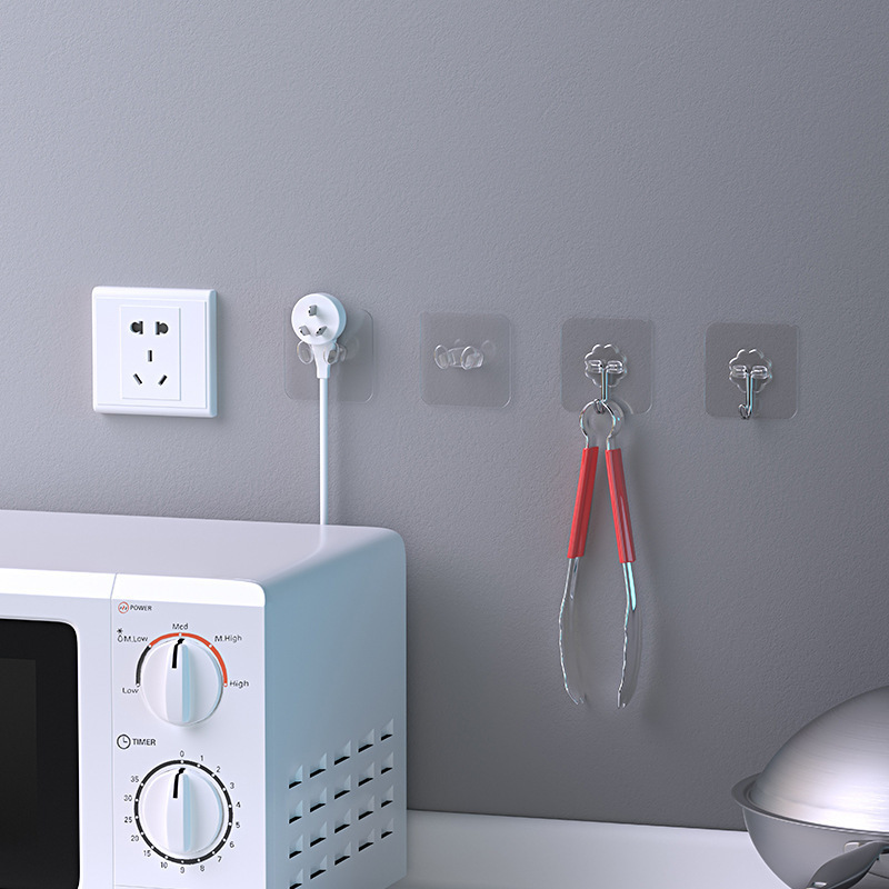 Hook Wall Hanging Wall Hole-free Hanging Clothes Hook Sticking Suction Cup Load-bearing Non-Mark Nail Rack Strong Adhesive Hook Hook