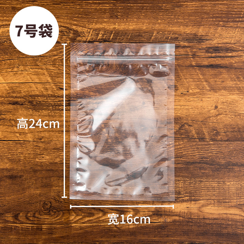 Bolsa ziplock de fruta seca de alta transparencia, bolsa de plástico sellada, bolsa ziplock, embalaje de alimentos, bolsa de huesos, fábrica al por mayor