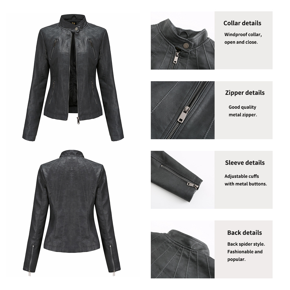 Short Leather Jacket - Coats & Jackets - Uniqistic.com