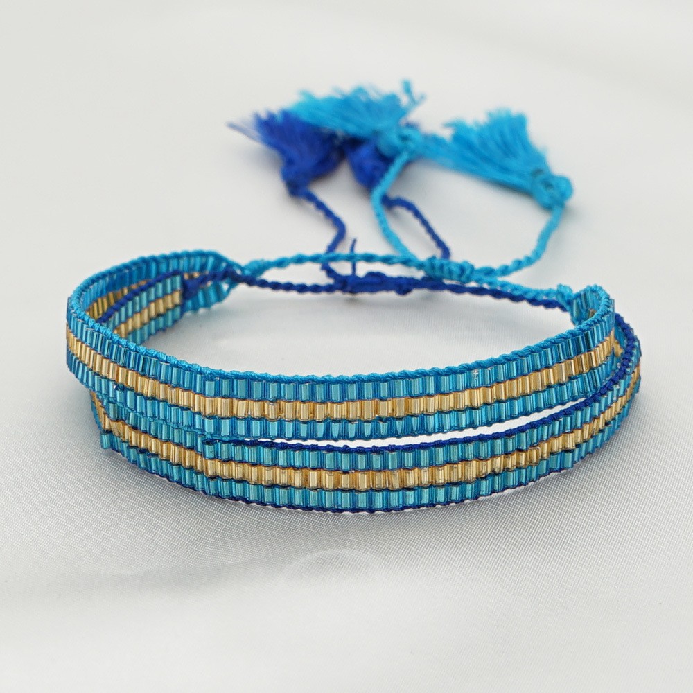 European And American Simple Geometric Beaded Mgb Personality Rice Bead Woven Small Bracelet Female display picture 2