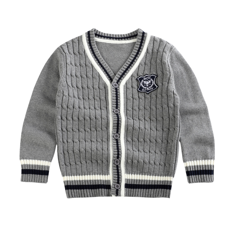 [Uniforme escolar personalizado] ropa infantil uniformes de jardín de infantes uniformes de jersey cardigan jk uniformes escolares estudiantes suéter chaqueta personalizada