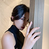 Tide, fashionable Japanese ring from pearl, on index finger, internet celebrity, light luxury style