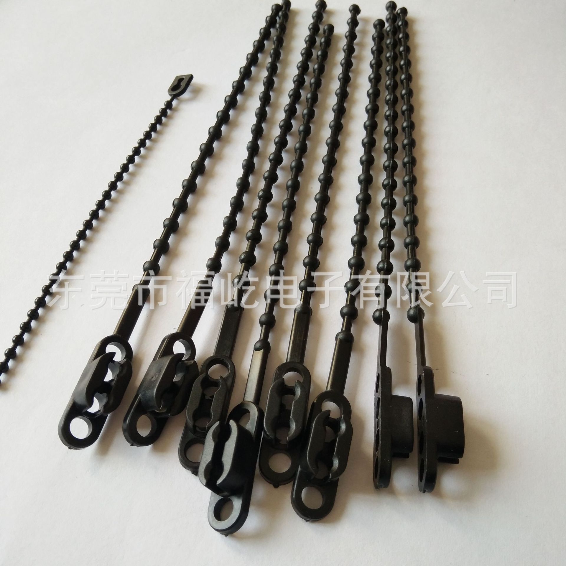 SGS尼龙珠孔扎带电源线绑带珠型束线带珠链扎带方头珠孔扎带
