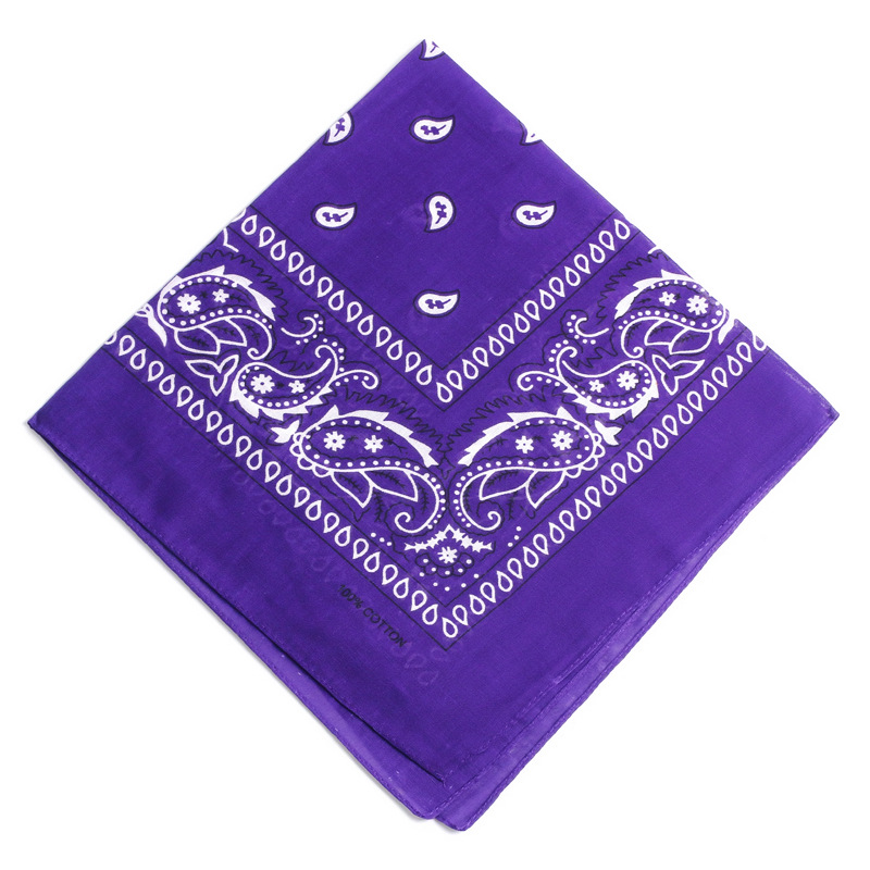 Bandanas directas de fábrica transfronteriza Paisley multifuncional de anacardo flor cuadrada bufanda de algodón deportes al aire libre