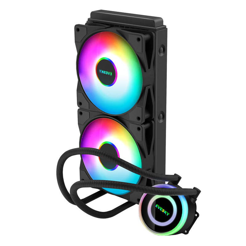 Bộ tản nhiệt làm mát bằng nước xuyên biên giới Shenguang 240 Bộ tản nhiệt CPU máy tính đa năng đầy màu sắc RGB phát sáng IED