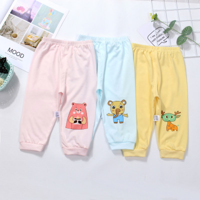 baby trousers Dual use spring and autumn Thin section winter Infants 0-3 Leggings pure cotton Cartoon children trousers