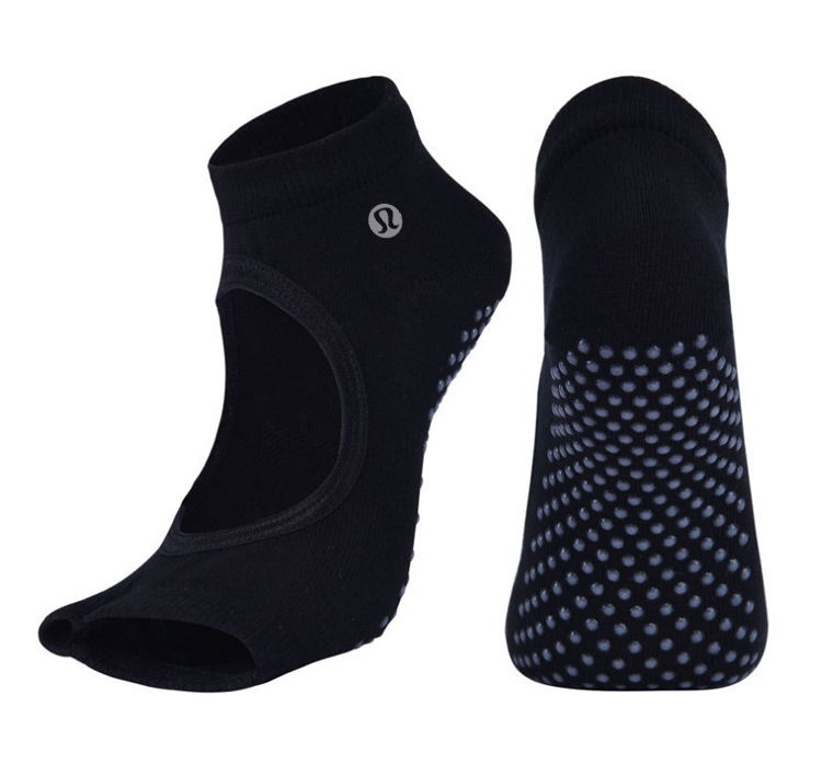 Yoga-Socks分趾瑜伽袜精梳棉防滑露背露指舞蹈袜子半趾