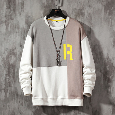 Men's sweater Hooded Spring and autumn payment Thin section Korean Edition Trend student 2020 new pattern man T-shirts Couples dress