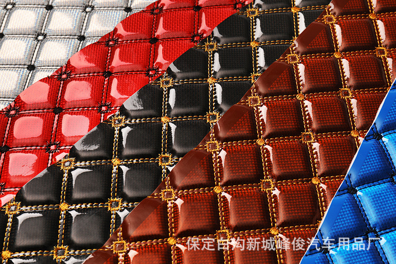 汽车脚垫皮革卷材坐垫坐套后备厢垫绗绣材料