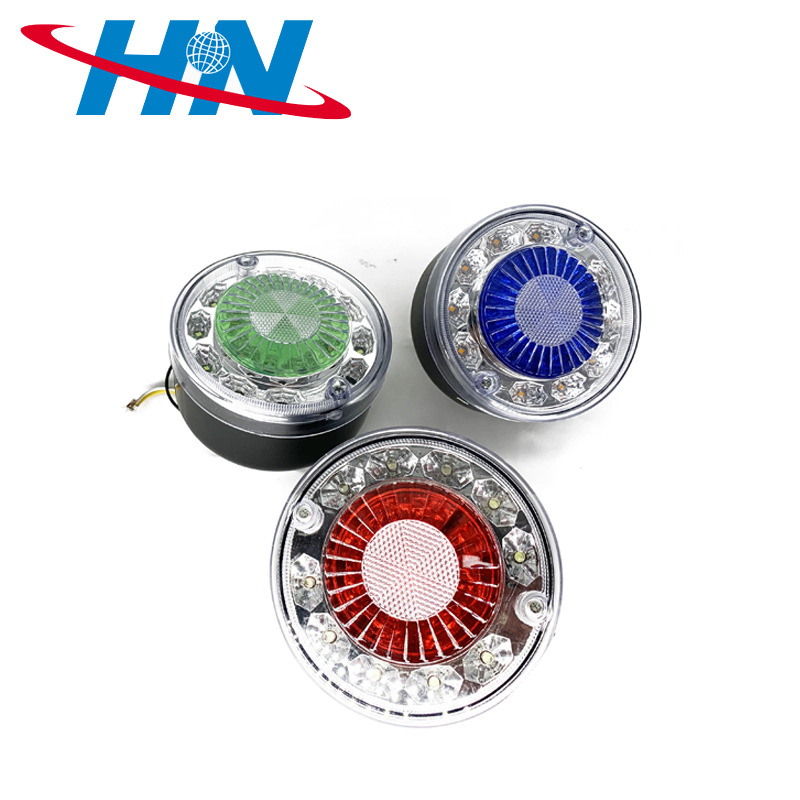 Remolque universal luz redonda 19LED camión luz lateral logística camión hamburguesa bomba de luz del coche luz trasera