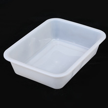 廠家塑料白色方盆長方形塑料白盒 冷凍盆塑料食品盒收納盒