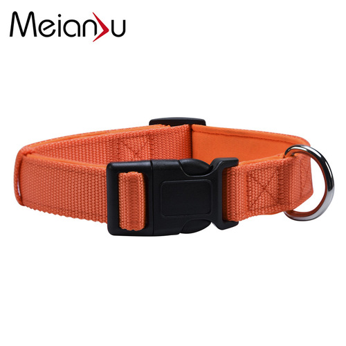 Meianju dog traction dog collar small, medium and large dog walking chest and back diving material plus nylon pet supplies